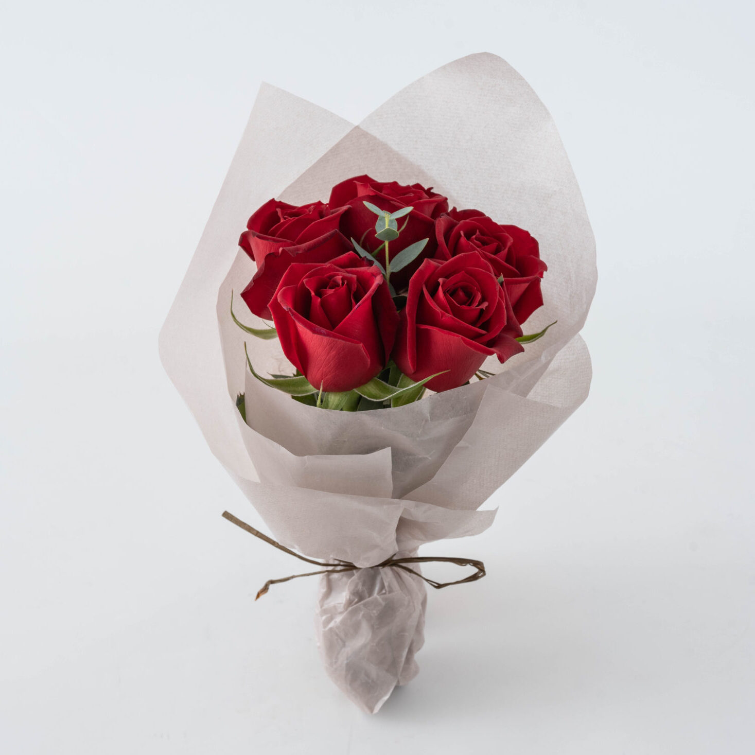 プチギフトシリーズ 摘みたて薔薇のブーケ 5本 | ホシファーム – 株式 